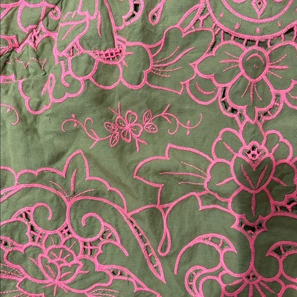 Anthropologie The Lainie High Neck Lace Cut-Work Top - Picture 4 of 5